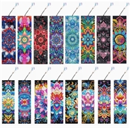 8 bogmærker med flotte blomster I 20 x 5,5 cm.